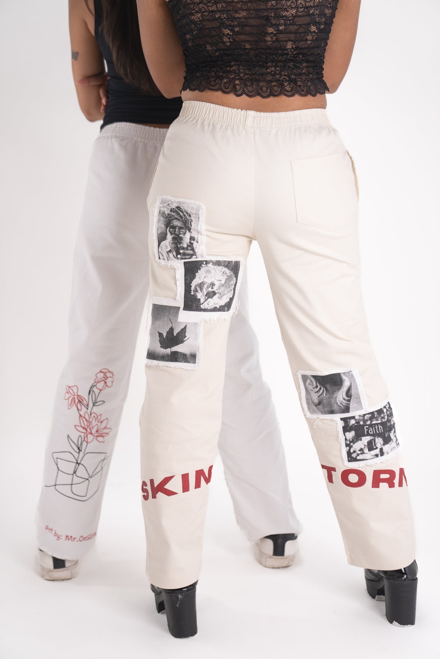 'Mind&Soul' Lounge Pants in Ivory For Women